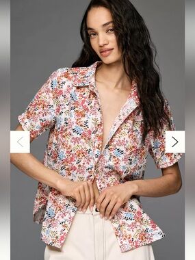 The Aly Puff-Sleeve Blouse by Pilcro